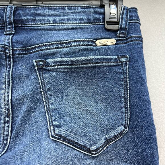 KanCan Jeans Women's Size 26 (5) Blue Moto Multi Zipper Pockets Skinny Normcore - Picture 6 of 12